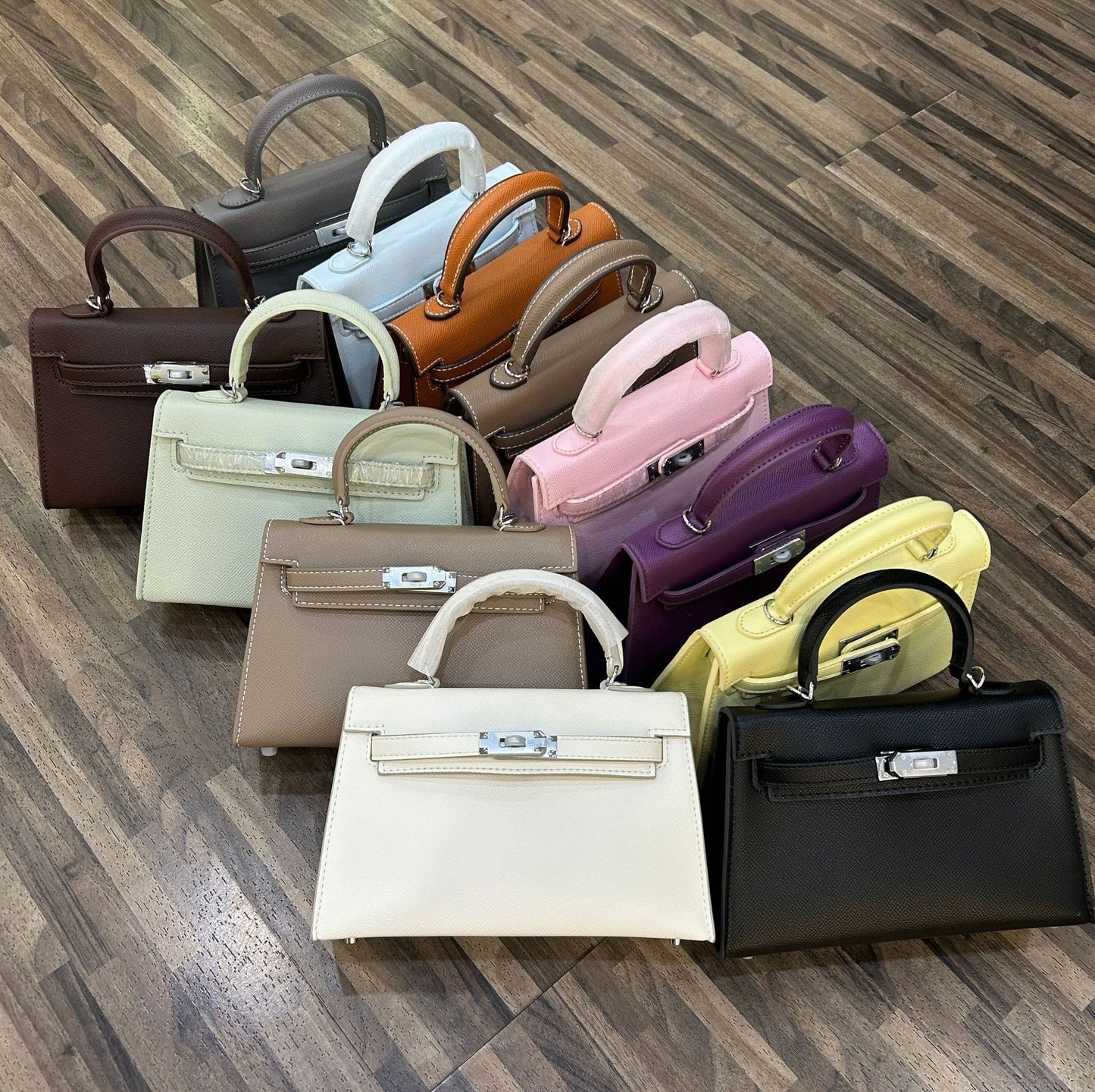 FORPEXIAL Women Mini Leather Satchel Bags Shoulder Purses Top Handle Handbags Ladies Designer Purses