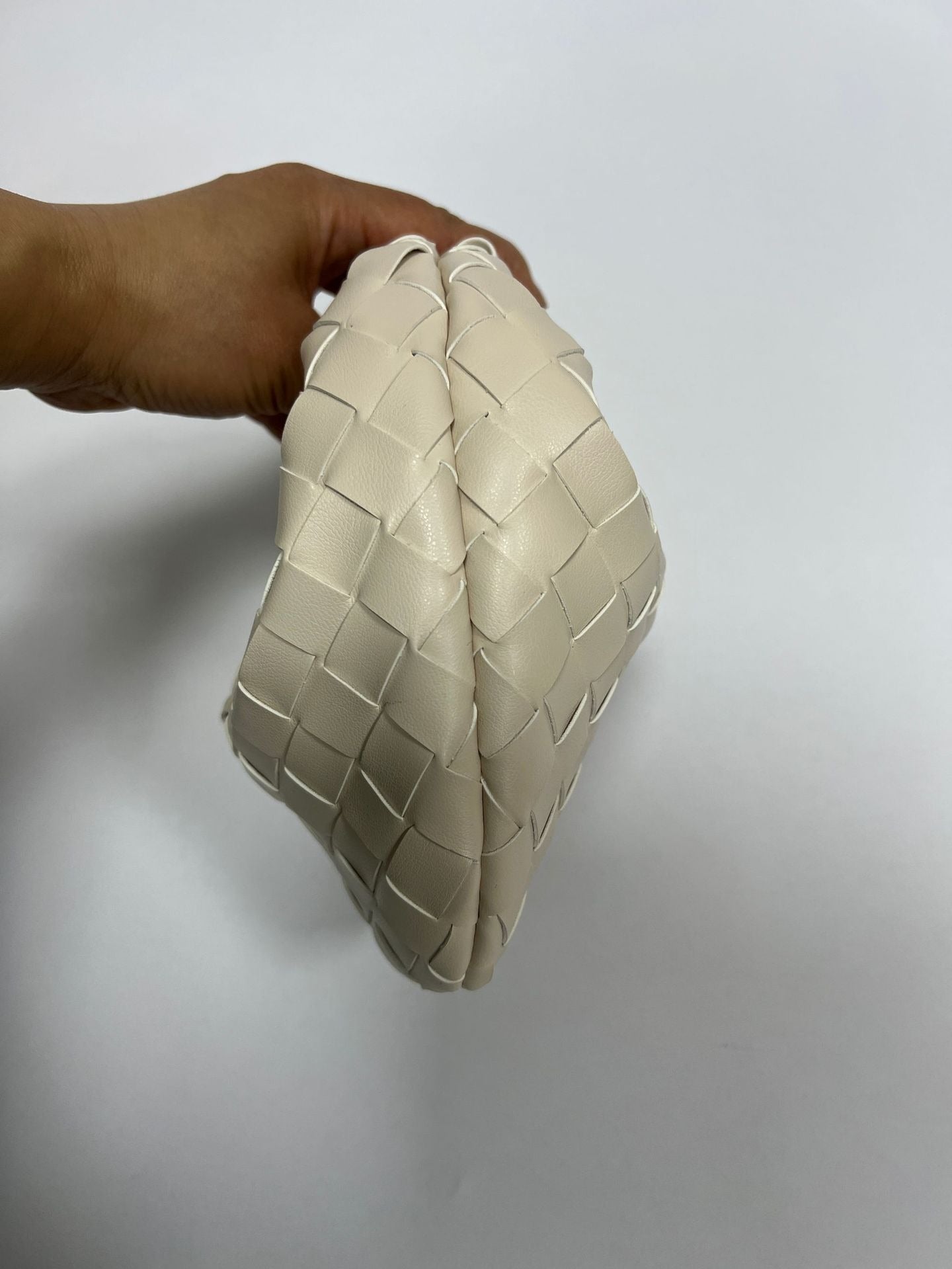 18cm Woven Leather Dumpling Bag Dinner Handbag For Women Purse Hobo Bag Knotted Crossbody Shoulder Square Box Bags