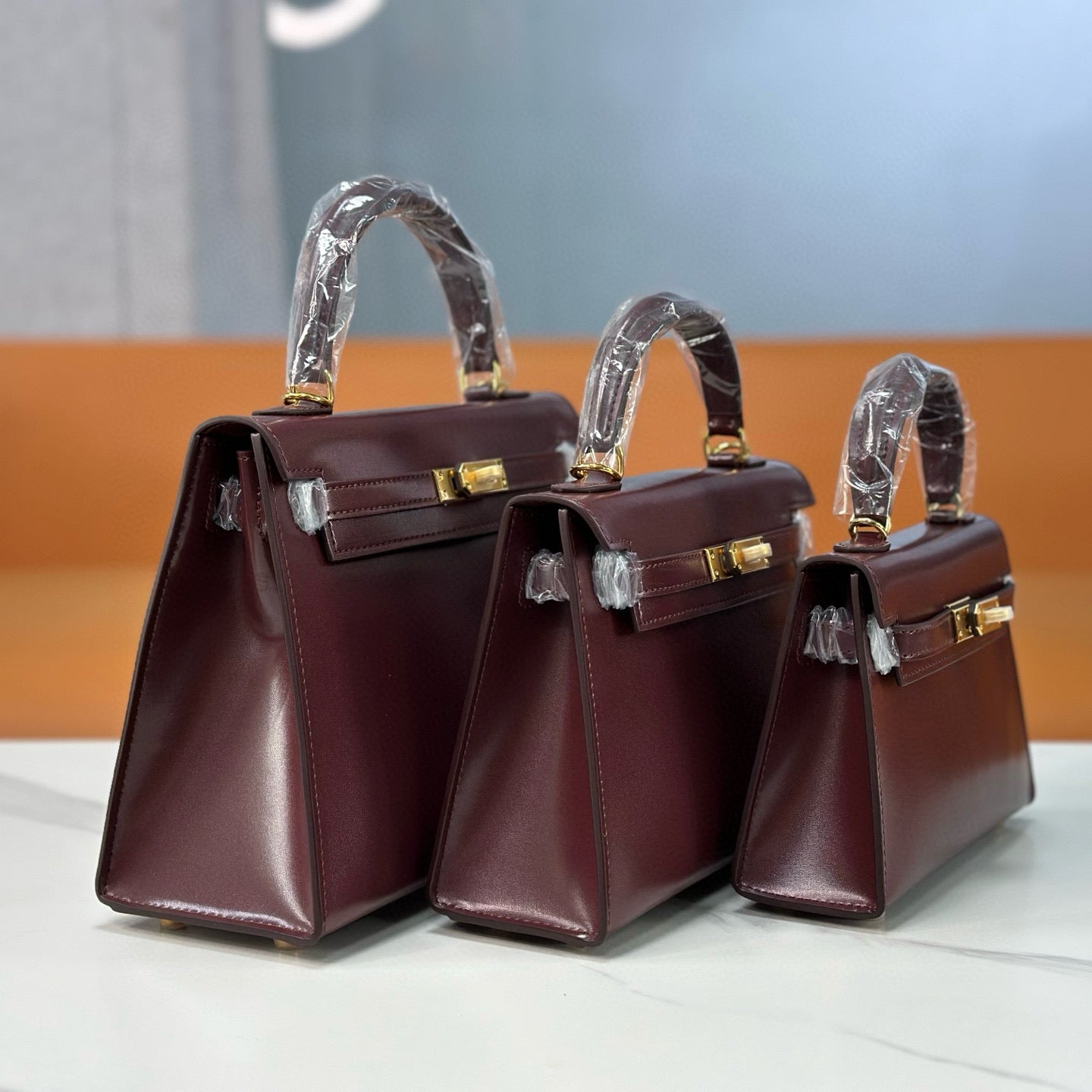 Bag Kelly Bordeaux 19/22/25cm