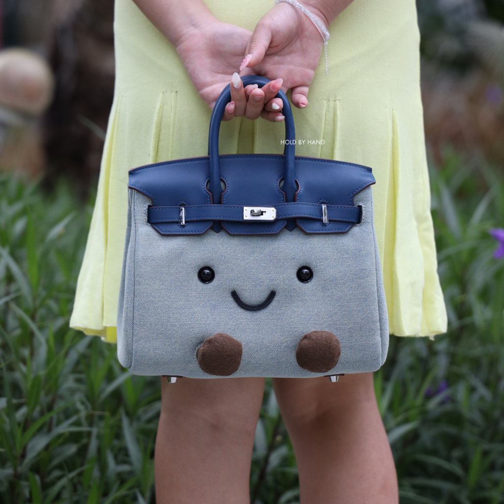 Classic Denim Blue Fluff BK Bag