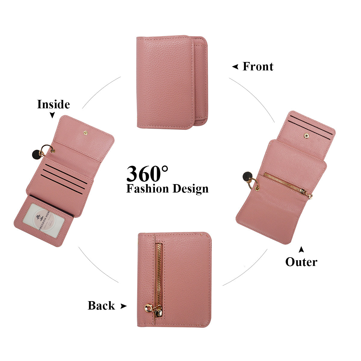 Small Candy Wallet for Women khaki