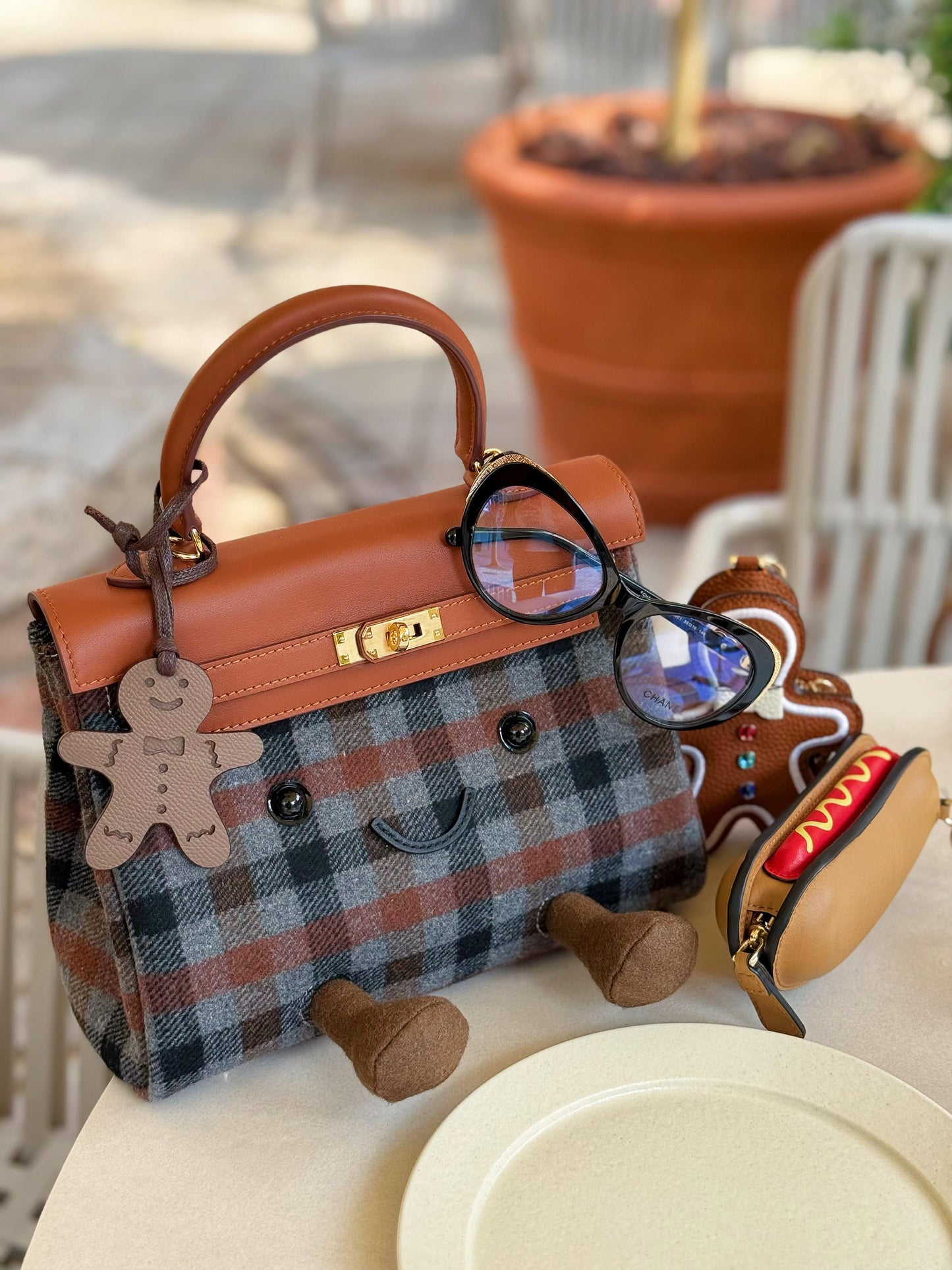 Classic Slate Fluff Clarette Bag
