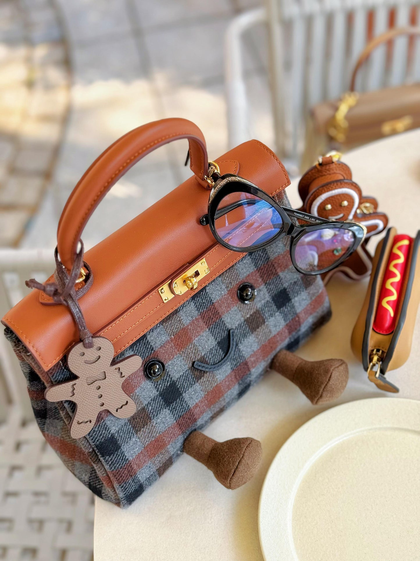 Classic Slate Fluff Clarette Bag