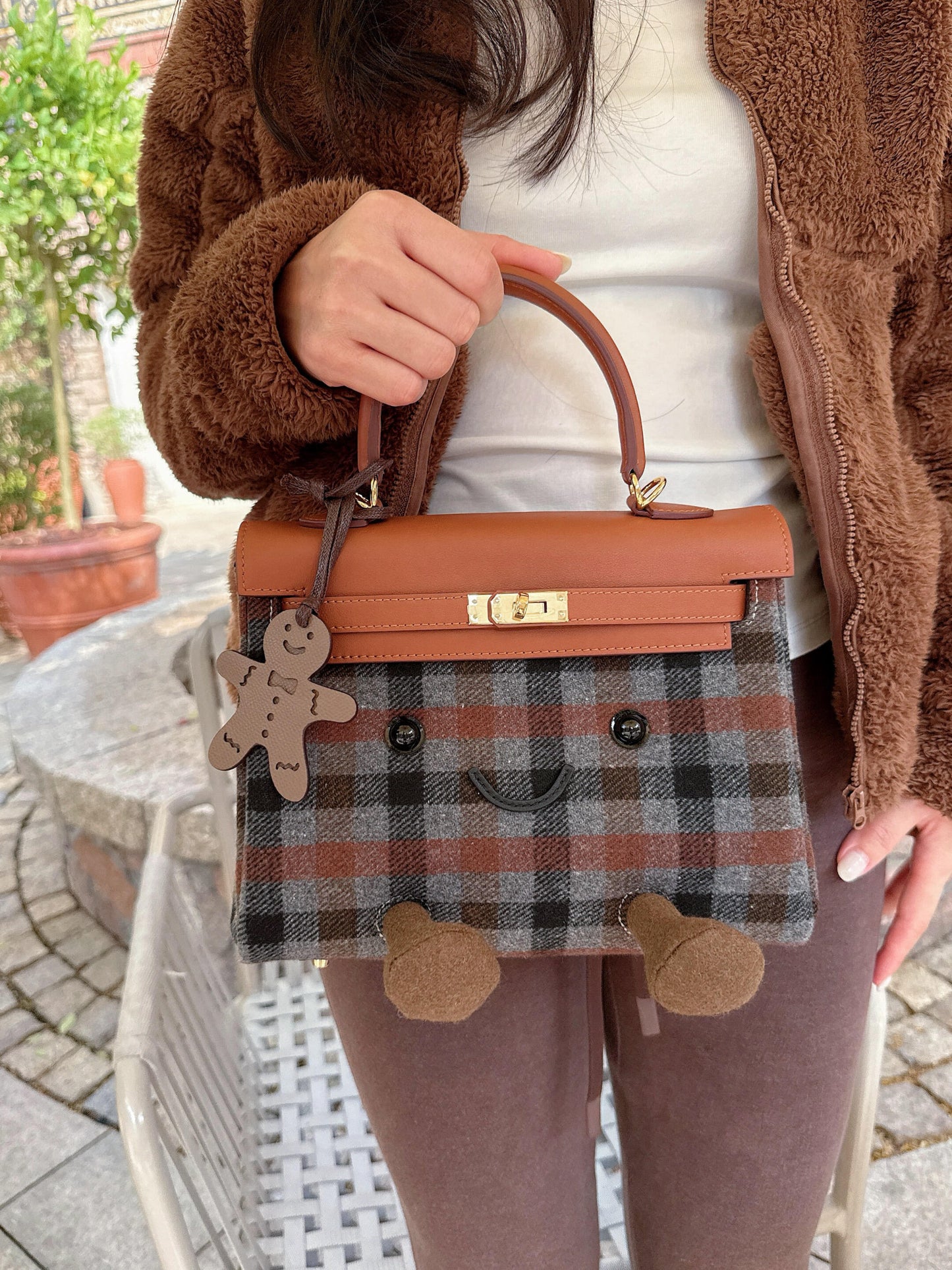 Classic Slate Fluff Clarette Bag