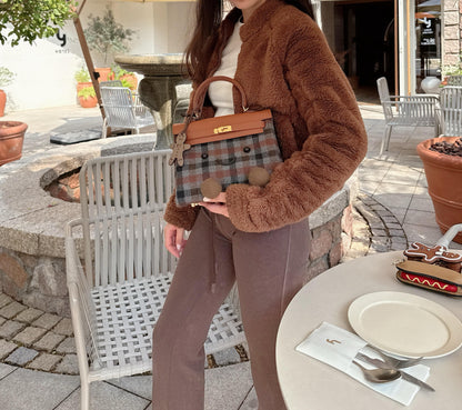 Classic Slate Fluff Clarette Bag