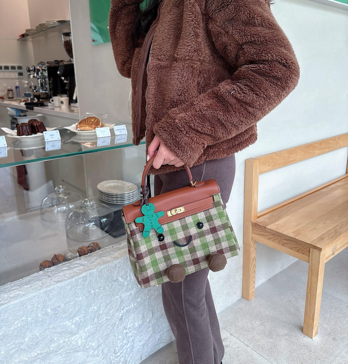 Classic Olive Grove Fluff Clarette Bag