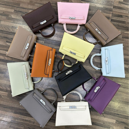 FORPEXIAL Women Mini Leather Satchel Bags Shoulder Purses Top Handle Handbags Ladies Designer Purses