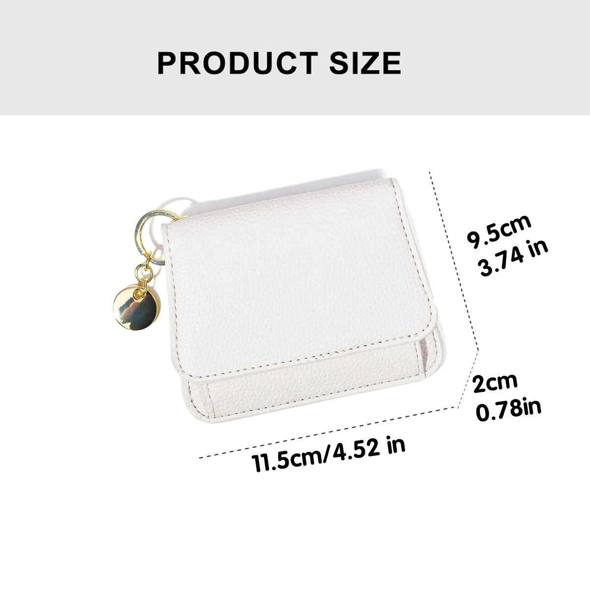 Small Candy Wallet for Women white