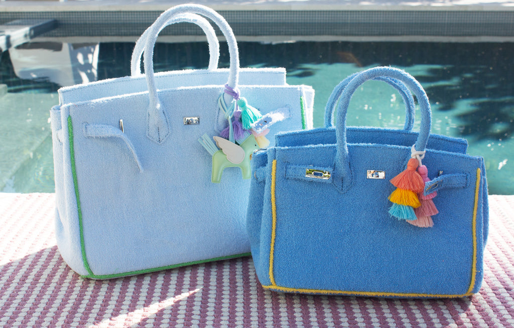Seaside Terrycloth Tote - SKY BLUE