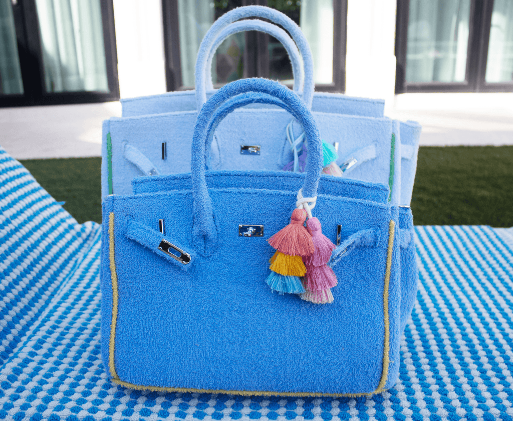 Seaside Terrycloth Tote - SKY BLUE