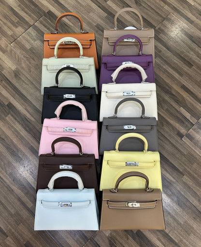 FORPEXIAL Women Mini Leather Satchel Bags Shoulder Purses Top Handle Handbags Ladies Designer Purses