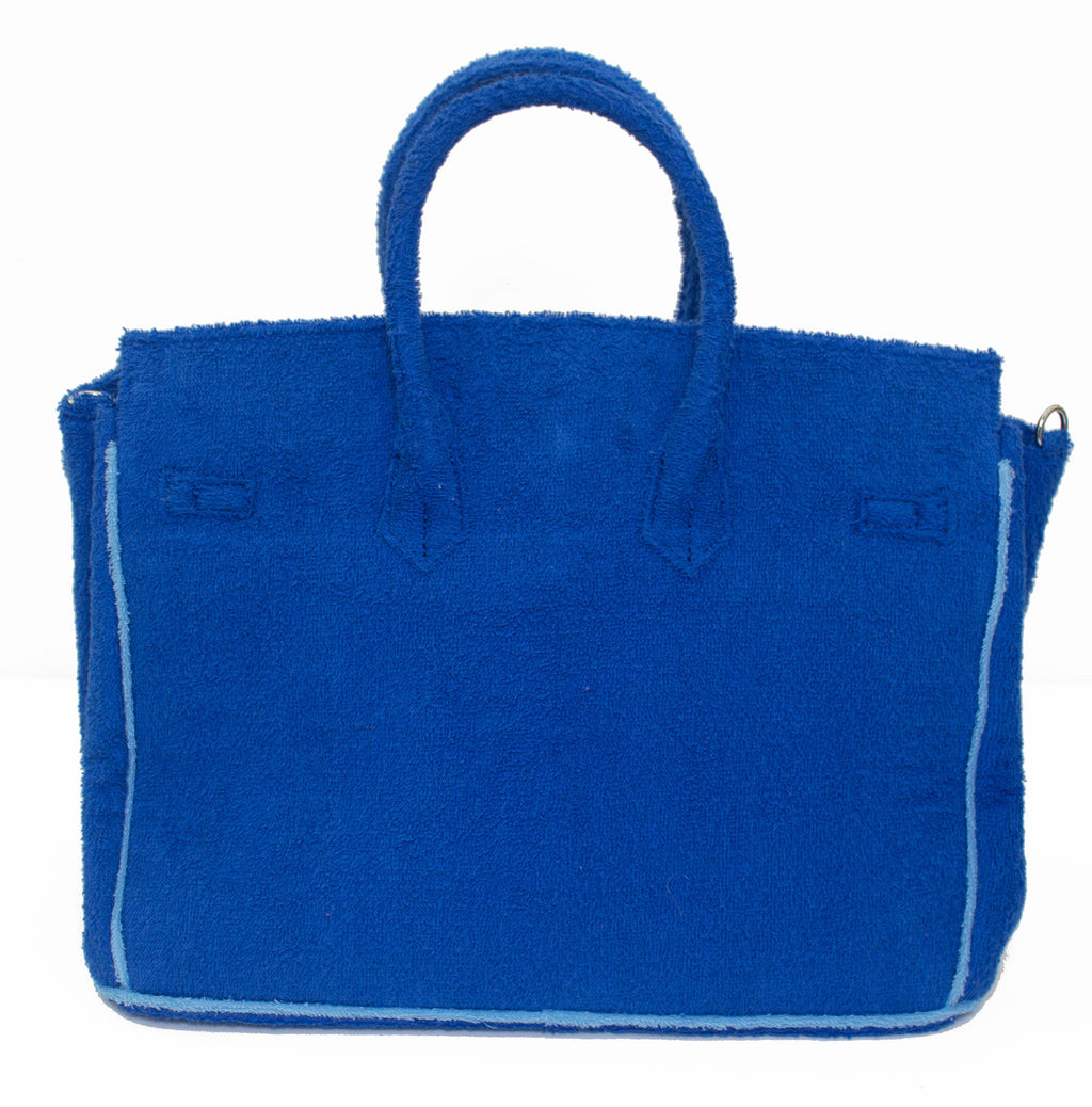 Seaside Terrycloth Tote - COBALT