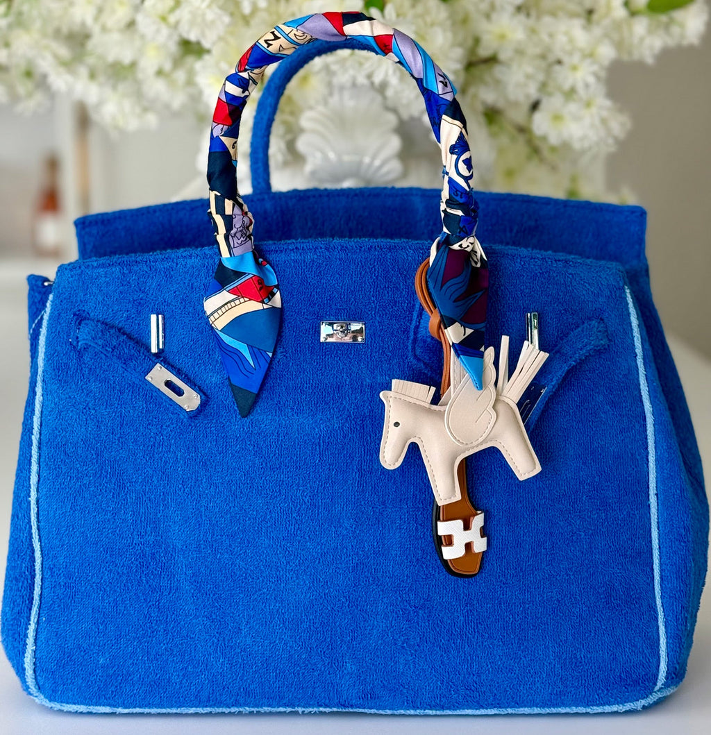 Seaside Terrycloth Tote - COBALT