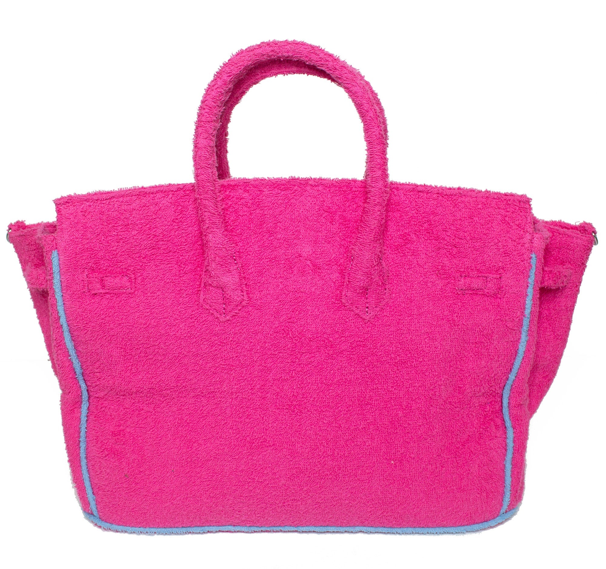 Seaside Terrycloth Tote - FUCHSIA