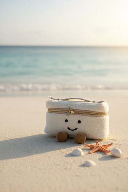 Quiet Luxury Meadow Teddy Sherpa Bag with Cute Feet