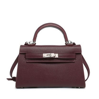 FORPEXIAL Women Mini Leather Satchel Bags Shoulder Purses Top Handle Handbags Ladies Designer Purses