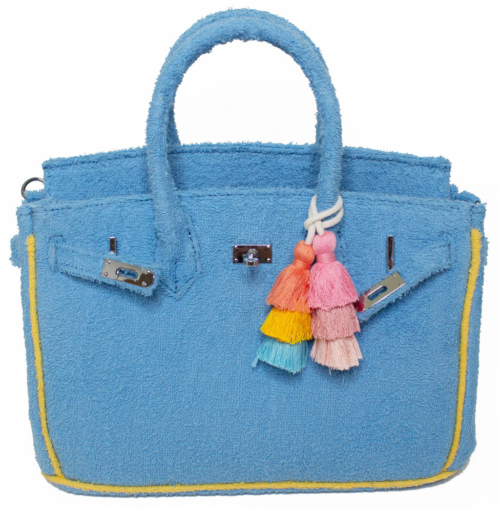 Seaside Terrycloth Tote - SKY BLUE