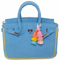 Seaside Terrycloth Tote - SKY BLUE