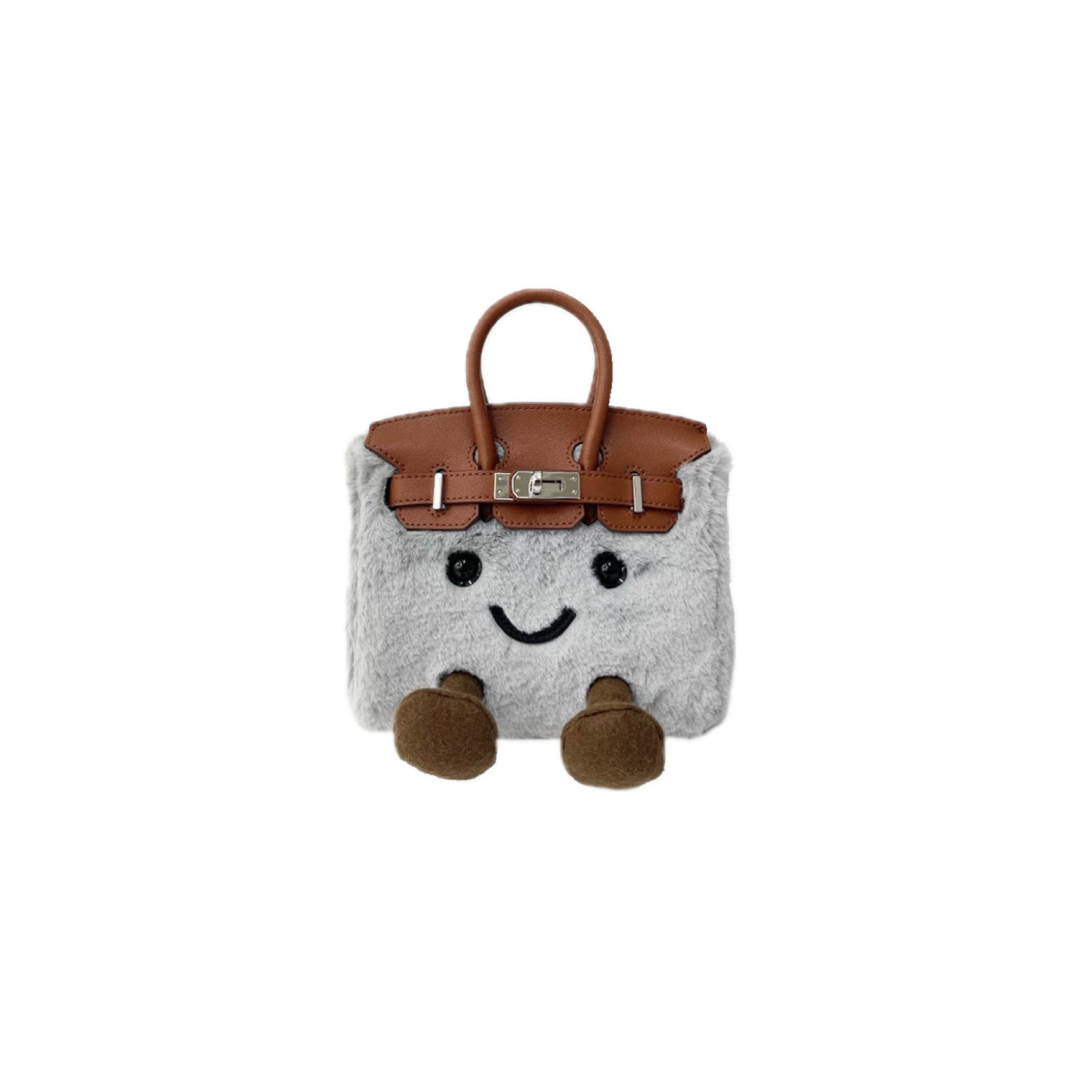Misty Cloud Fluffy Meadow Teddy Fur Tote (Classic Silhouette)