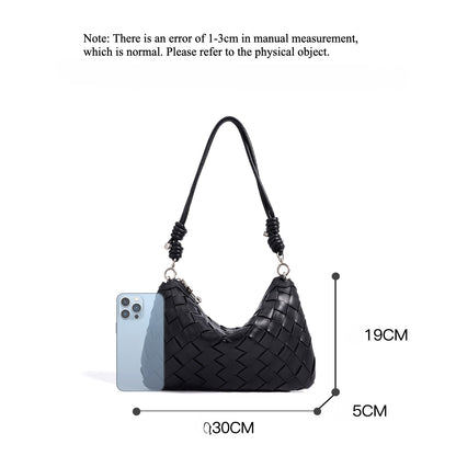 New Premium Mobile Phone Bag Drawstring Mini Small Bag Handwoven Bag Women's Underarm Dumpling Bag