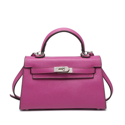 FORPEXIAL Women Mini Leather Satchel Bags Shoulder Purses Top Handle Handbags Ladies Designer Purses