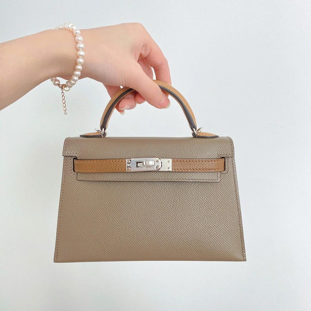 Brown khaki-silver 22