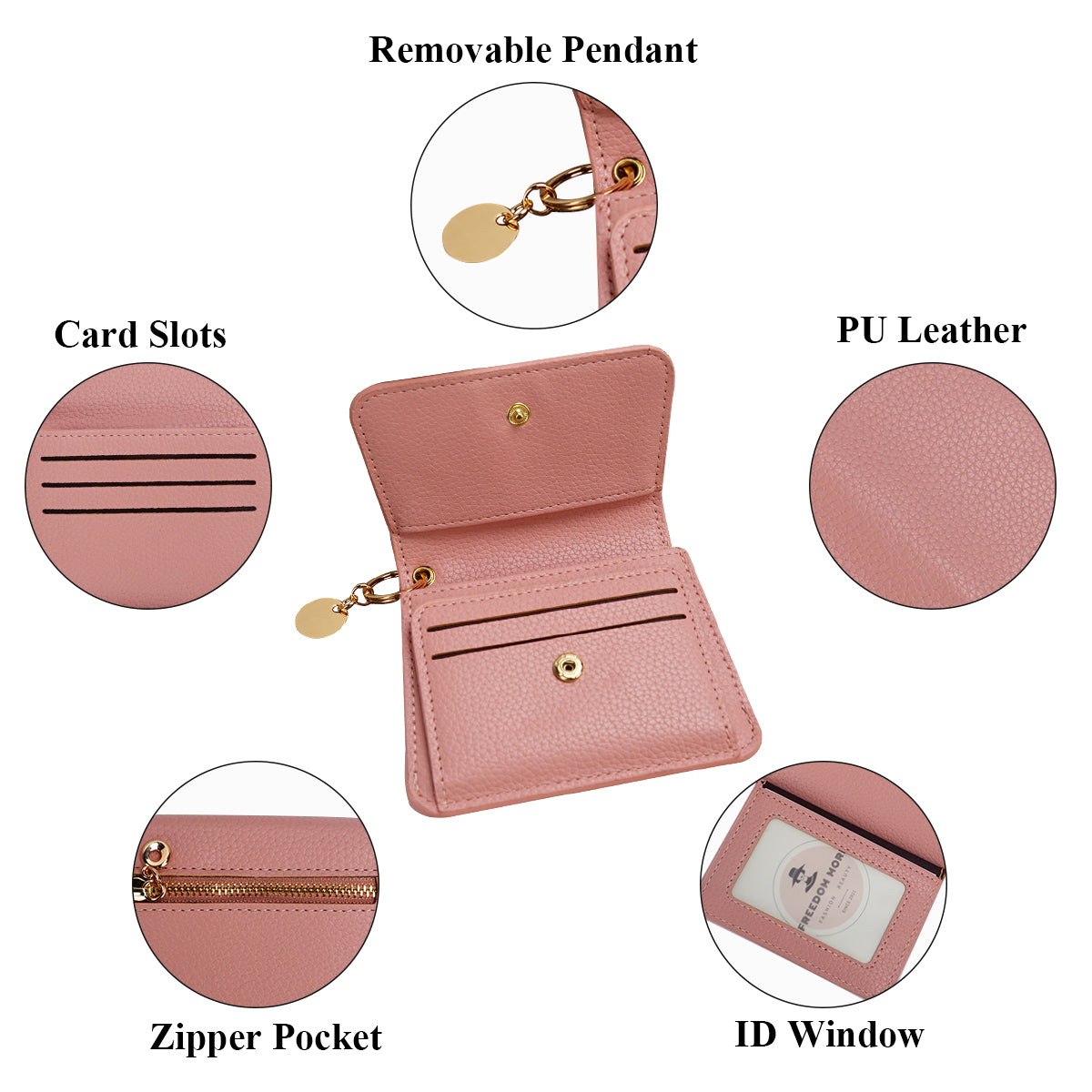 Small Candy Wallet for Women pink