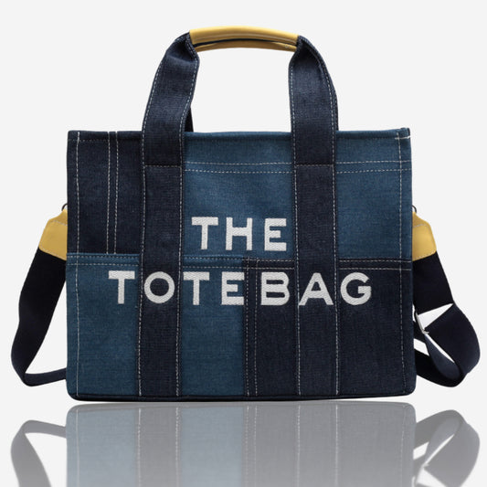 Stylish Denim Tote Bag with Adjustable strap for Women - Perfect for School, Work, and Travel