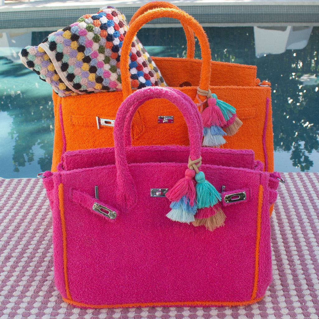 Seaside Terrycloth Tote - ORANGE PEEL