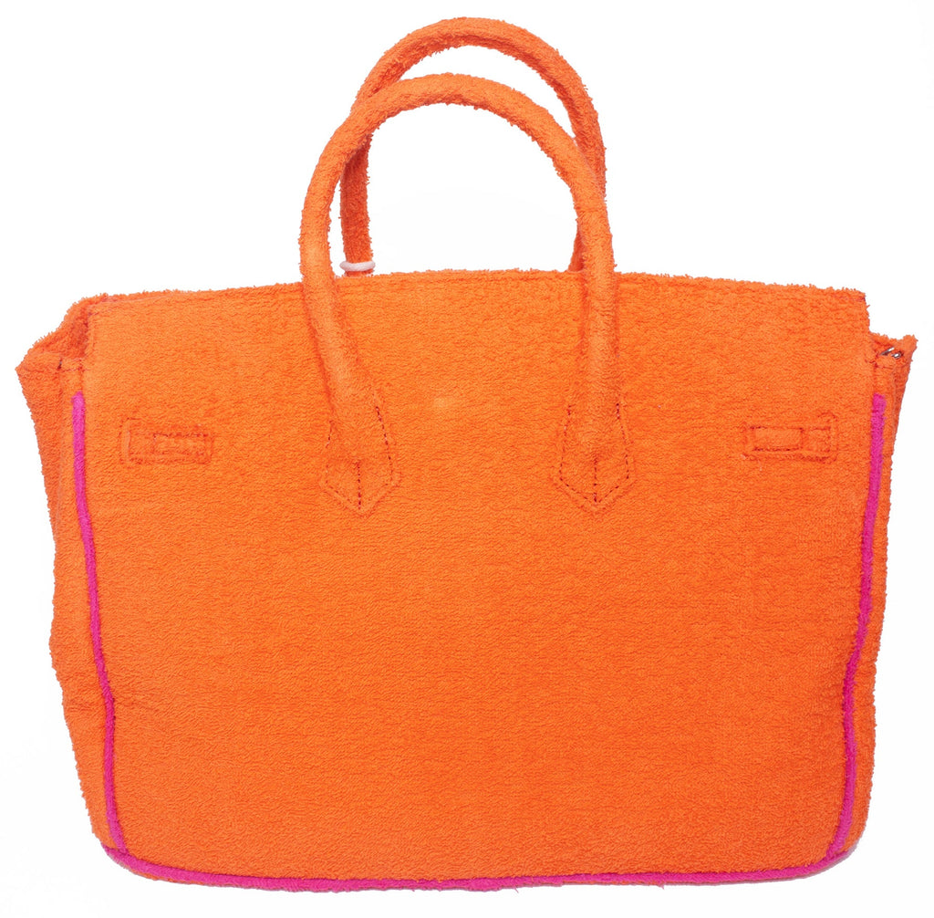 Seaside Terrycloth Tote - ORANGE PEEL