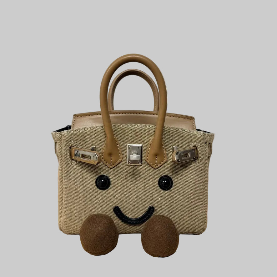 Classic Denim Khaki Fluff BK Bag