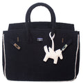 Seaside Terrycloth Tote - Black