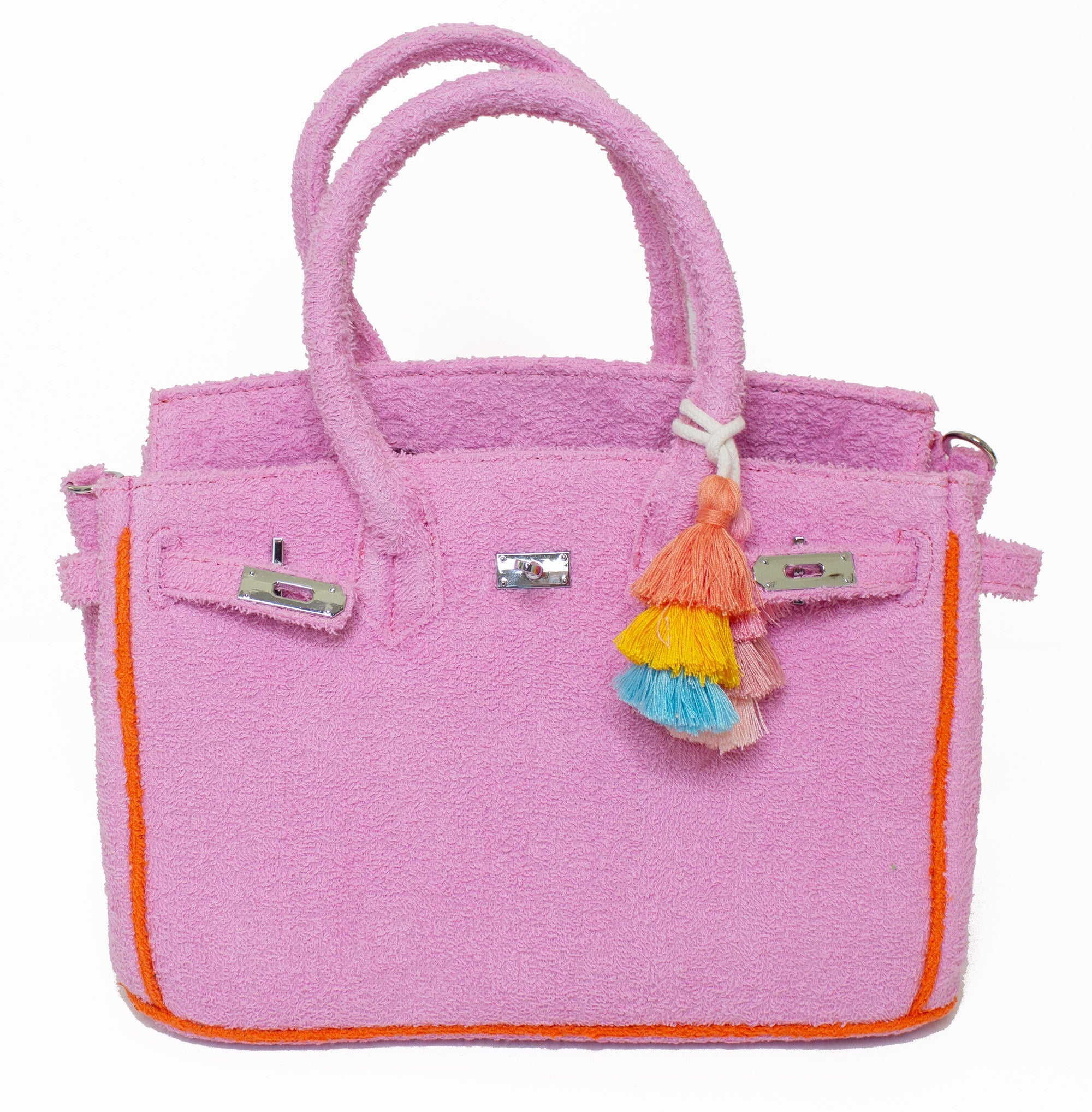Seaside Terrycloth Tote - BUBBLEGUM