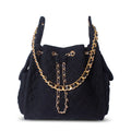 Bayshore Terry Cloth Bucket Bag Medium - Black