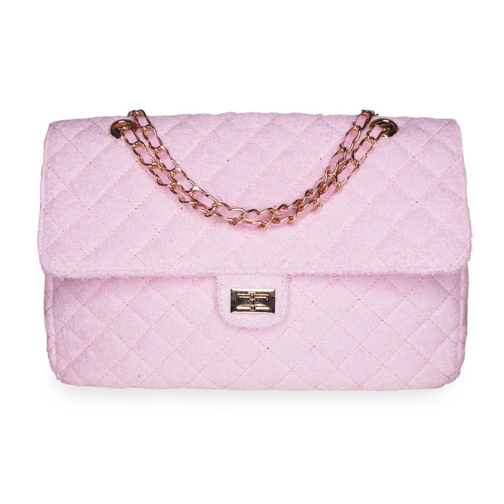 Shoreline Terry Cloth Shoulder Bag Medium - Blush Pink