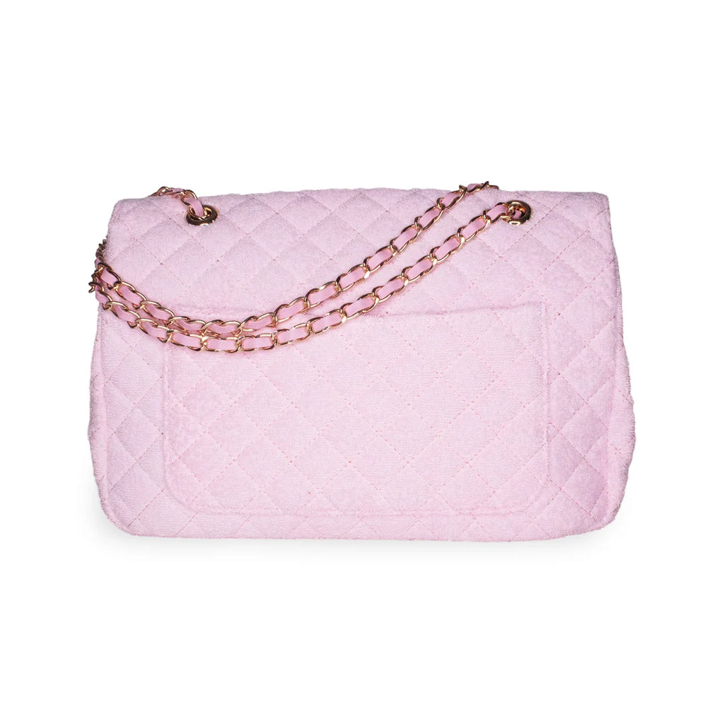 Shoreline Terry Cloth Shoulder Bag Medium - Blush Pink