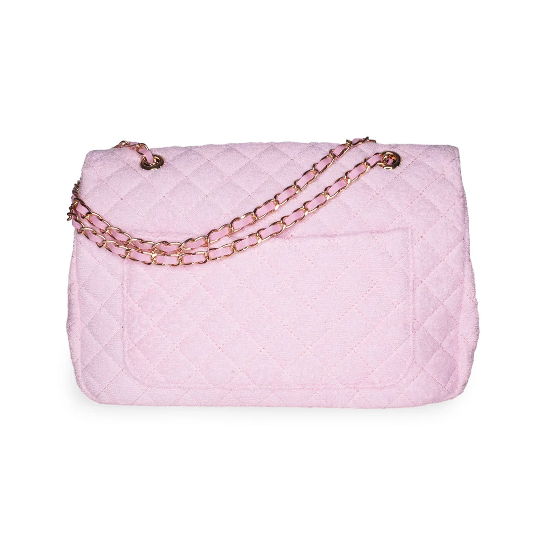 Shoreline Terry Cloth Shoulder Bag Medium - Blush Pink