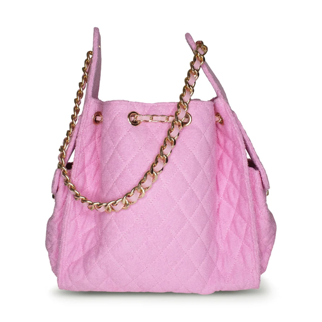 Bayshore Terry Cloth Bucket Bag Medium - Bubblegum