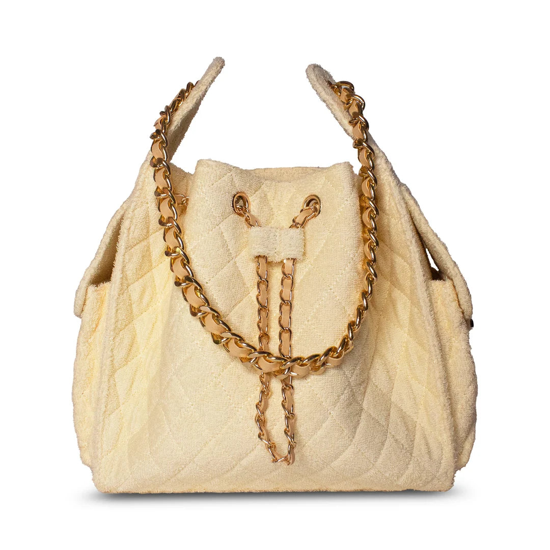 Bayshore Terry Cloth Bucket Bag Medium - Butter Yellow