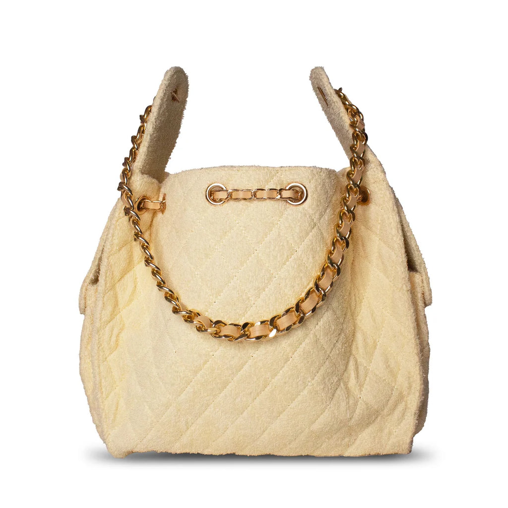 Bayshore Terry Cloth Bucket Bag Medium - Butter Yellow