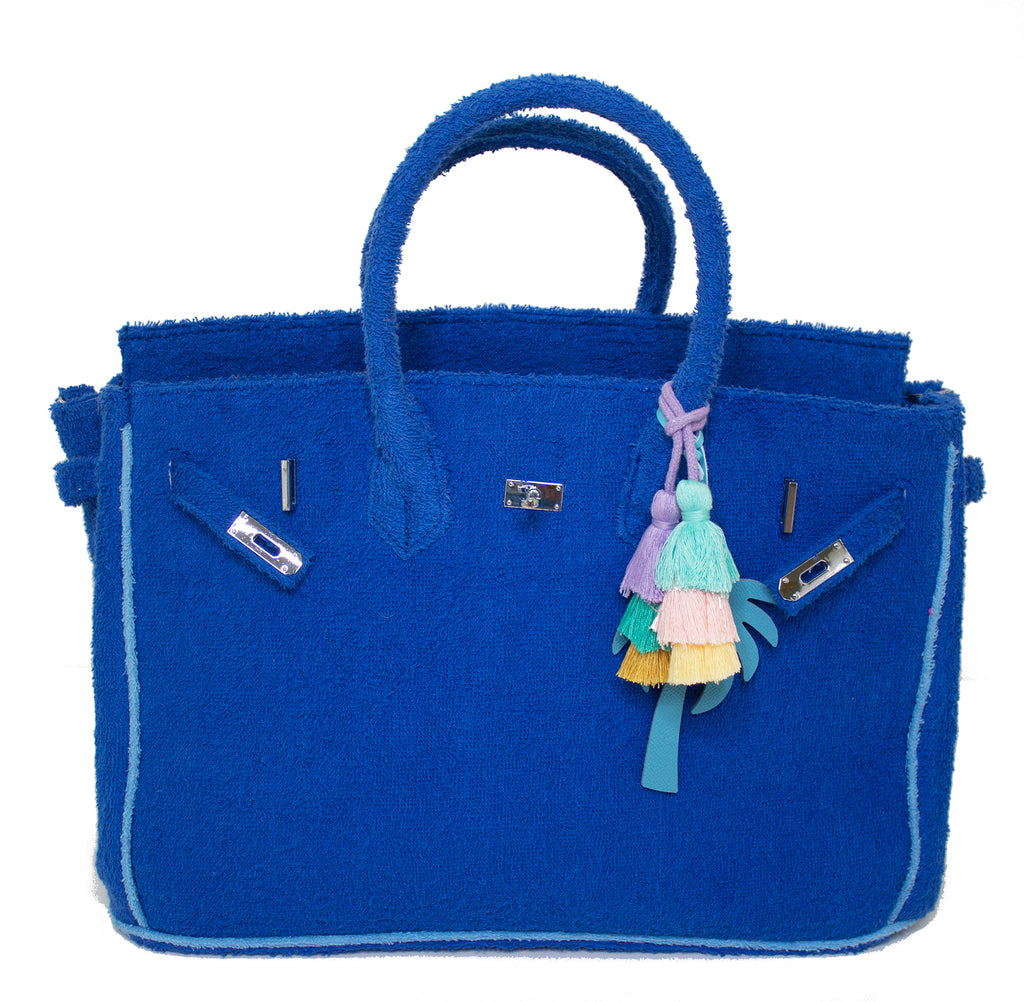 Seaside Terrycloth Tote - COBALT