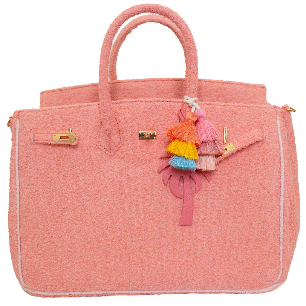 Seaside Terrycloth Tote - CORAL