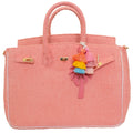 Seaside Terrycloth Tote - CORAL
