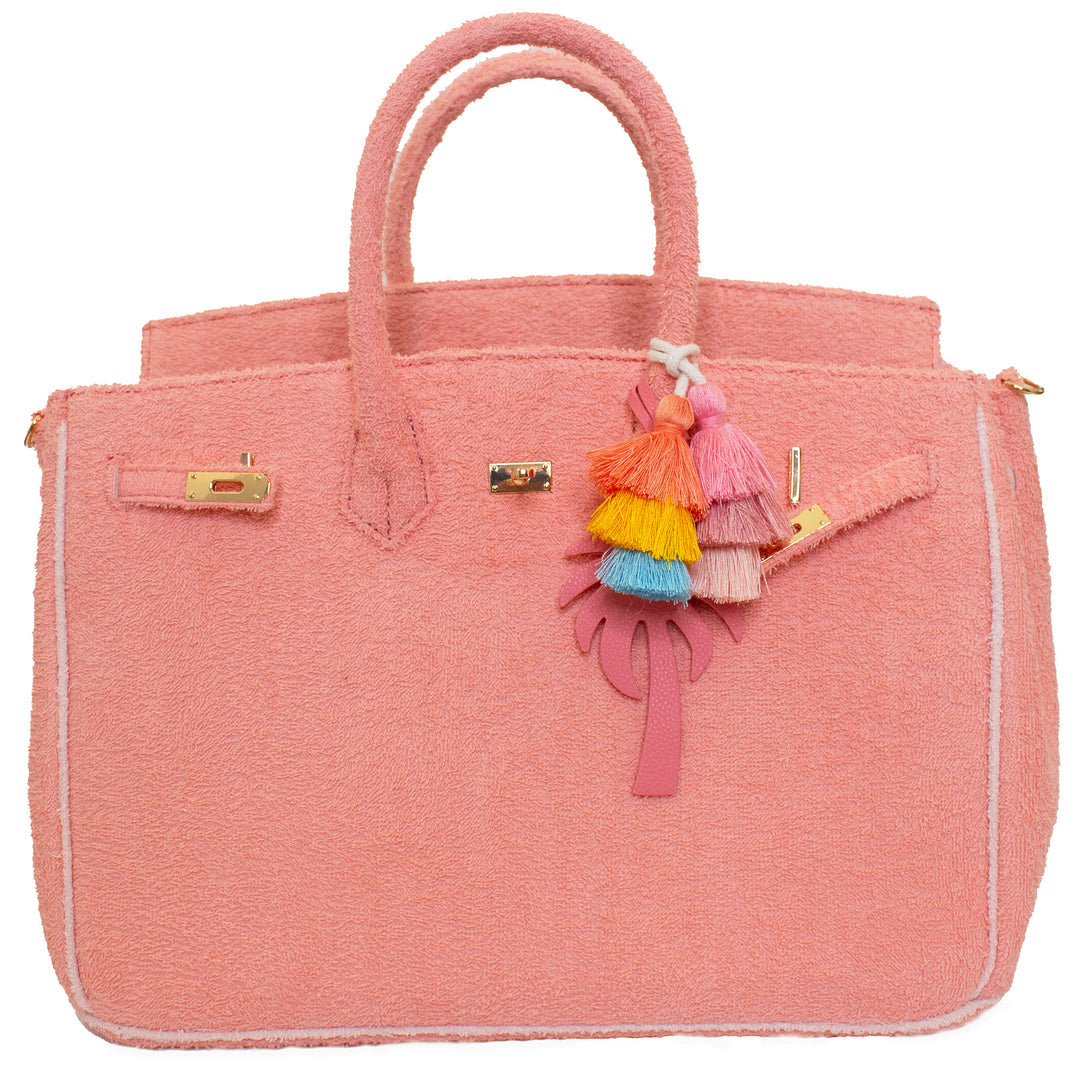 Seaside Terrycloth Tote - CORAL