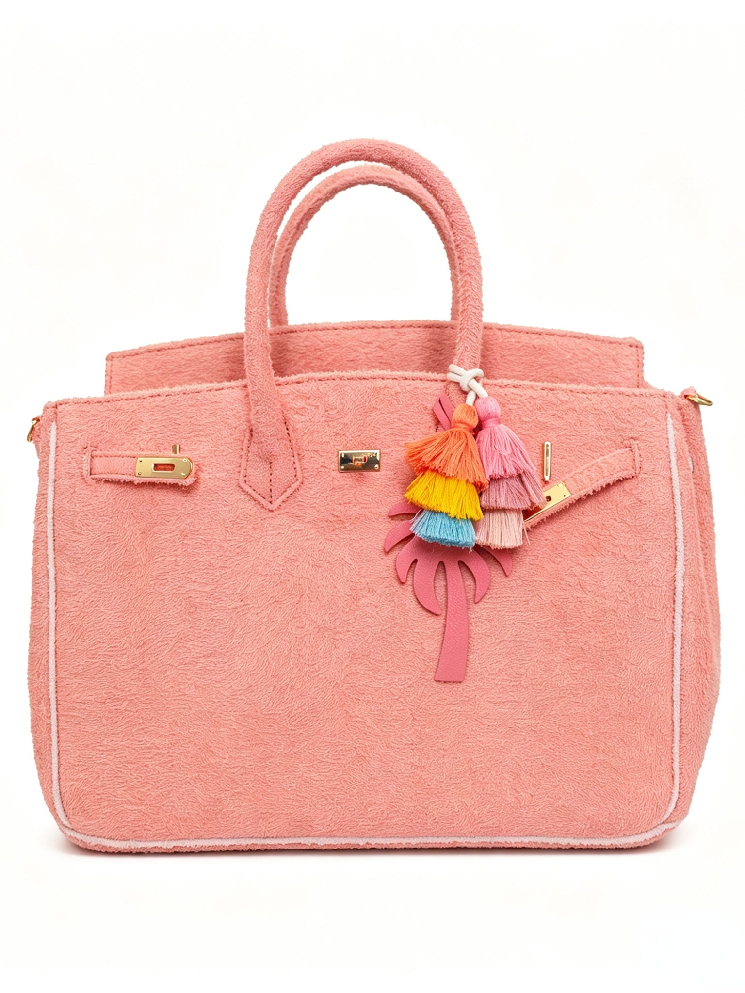 Seaside Terrycloth Tote - CORAL
