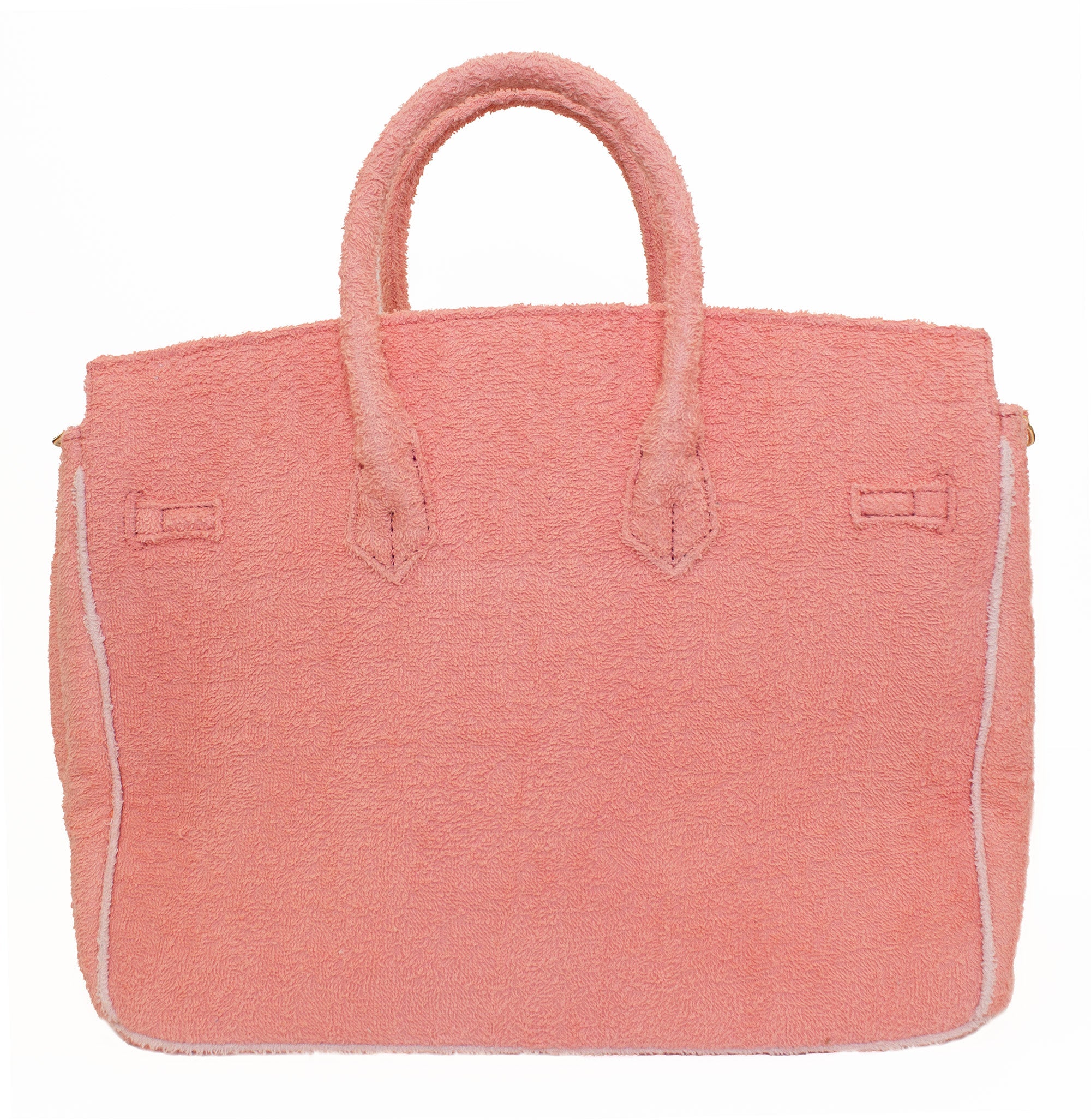 Seaside Terrycloth Tote - CORAL