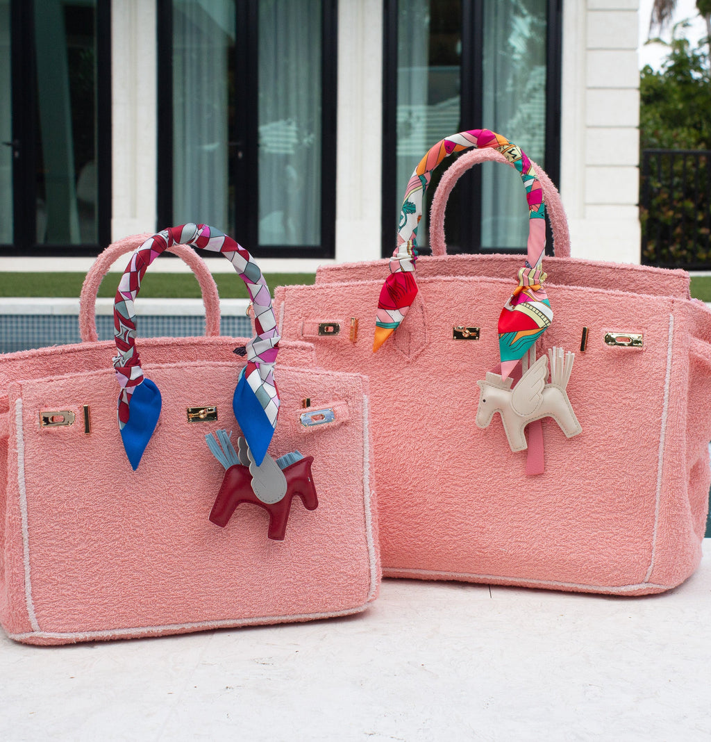 Seaside Terrycloth Tote - CORAL