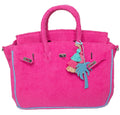 Seaside Terrycloth Tote - FUCHSIA
