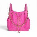 Bayshore Terry Cloth Bucket Bag Small - Fuchsia