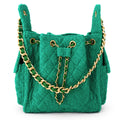 Bayshore Terry Cloth Bucket Bag Small - Kelly Green